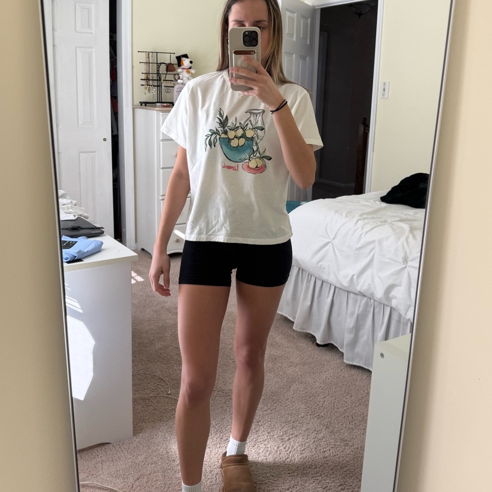 Abercrombie & Fitch White Graphic Tee